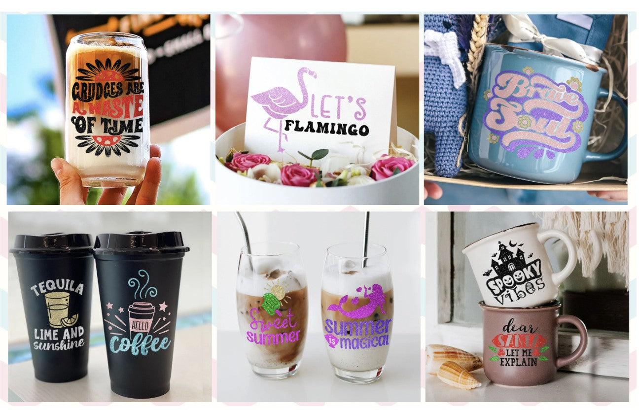 Teckwrap Glitter Adhesive Craft Vinyl 12x12