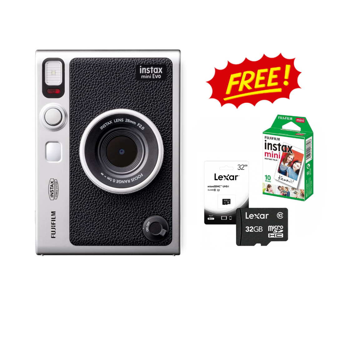 New FUJIFILM INSTAX MINI EVO Instant Film Camera Hydrid Digital Camera