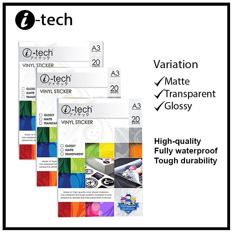 iTech A4 Wasterproof Printable Vinyl