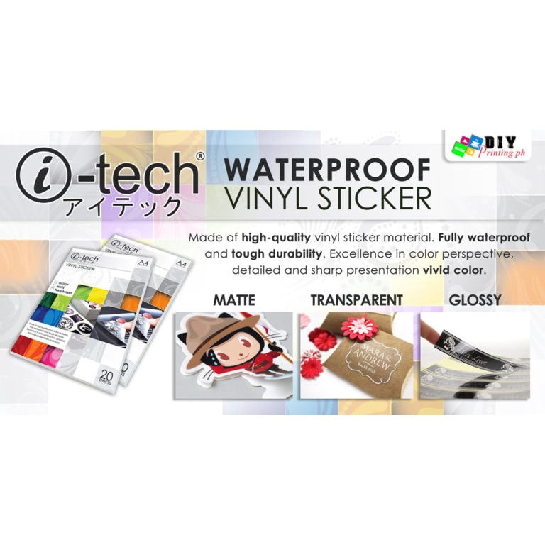 iTech A4 Wasterproof Printable Vinyl