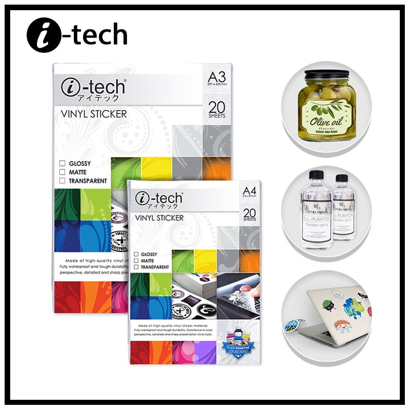 iTech A4 Wasterproof Printable Vinyl