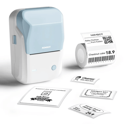 NIIMBOT B1 Label Maker with Tapes, 2 Inch Portable Thermal Label Printer for Home School Office Smal