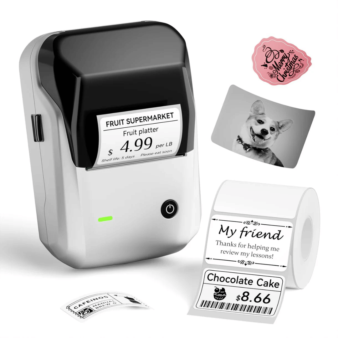 NIIMBOT B1 Label Maker with Tapes, 2 Inch Portable Thermal Label Printer for Home School Office Smal