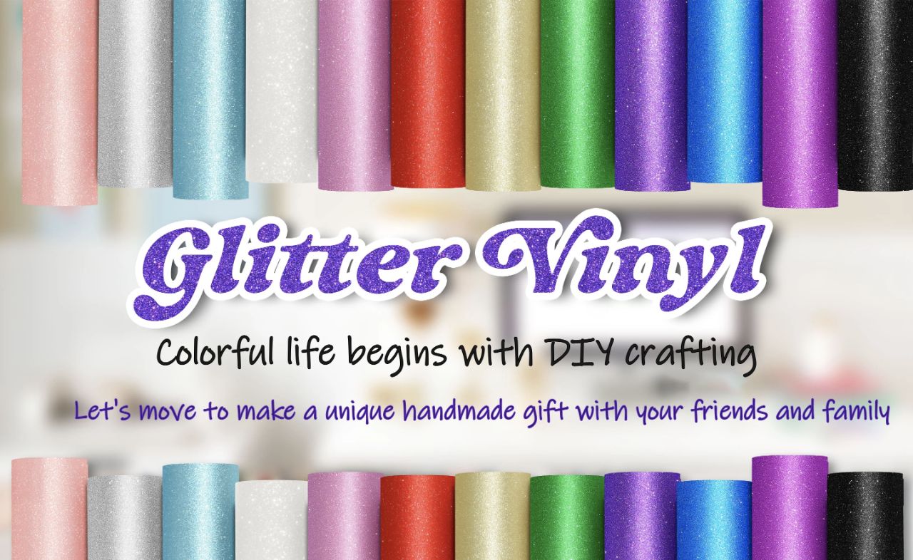 Teckwrap Glitter Adhesive Craft Vinyl 12x12
