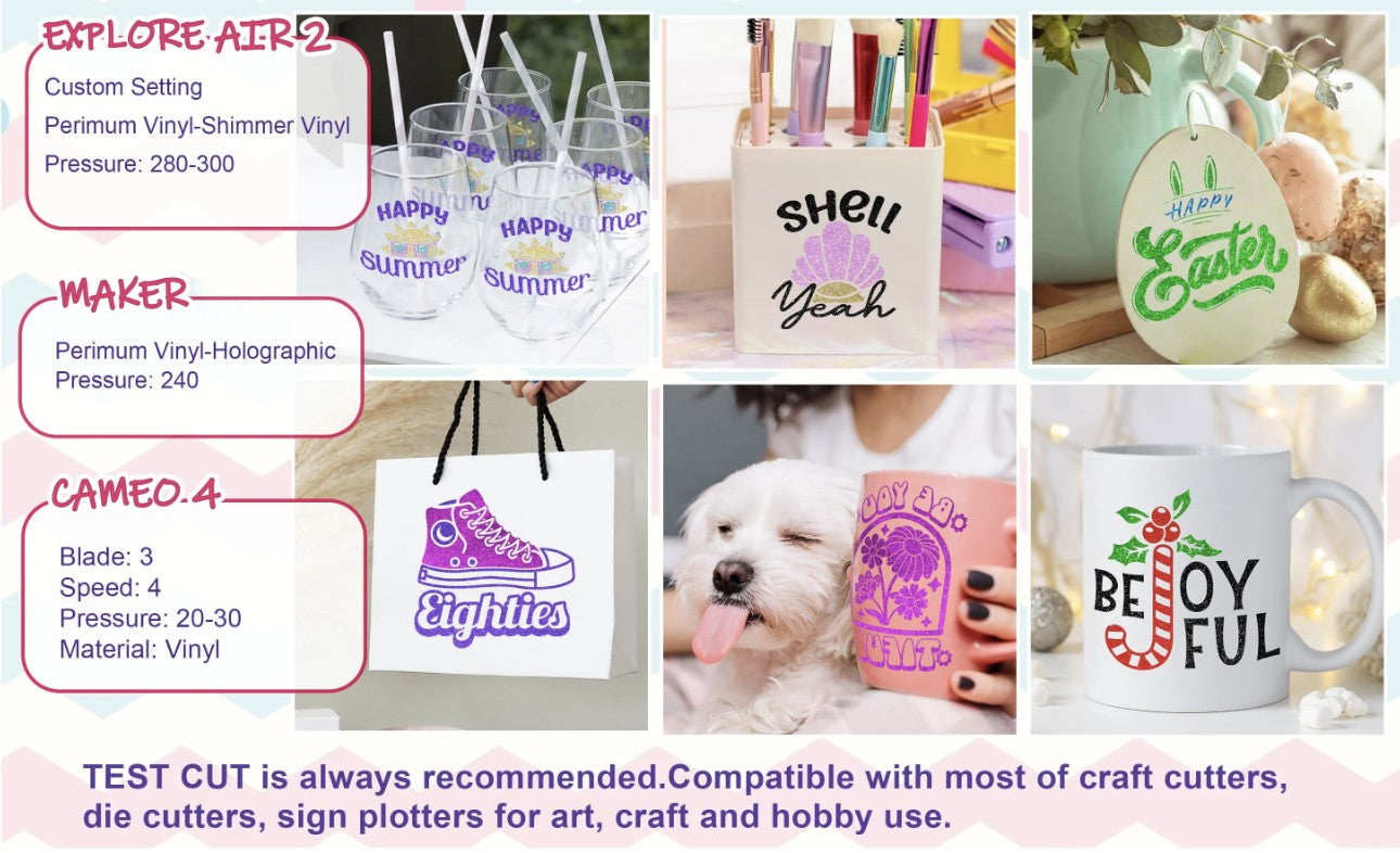 Teckwrap Glitter Adhesive Craft Vinyl 12x12