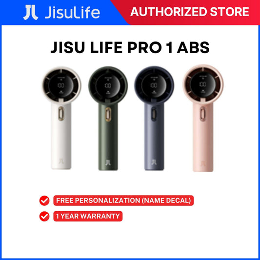 JisuLife Pro 1 ABS Handheld Fan – 3600mAh, Adjustable Speed, LED Display, 1-Year Warranty
