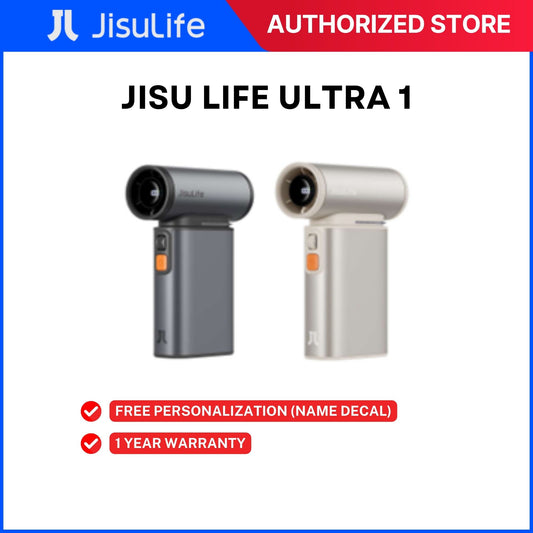 JisuLife Ultra 1 Handheld Fan – 9000mAh, 100-Speed, LED Light, 1-Year Warranty