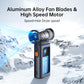 JisuLife Ultra 1 Handheld Fan – 9000mAh, 100-Speed, LED Light, 1-Year Warranty