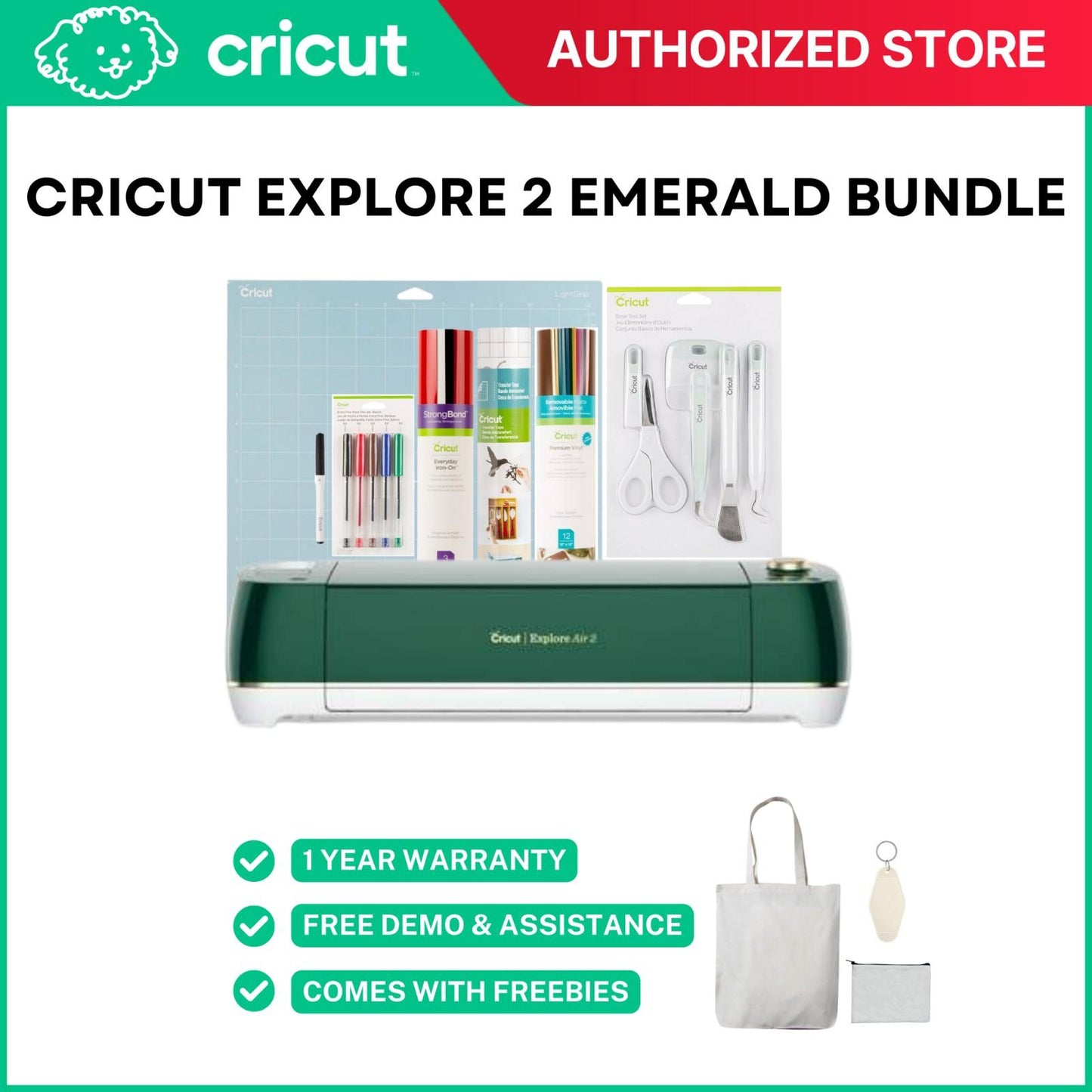 Cricut Cutter Cricut Explore Air Demo Emerald Bundle Cricut