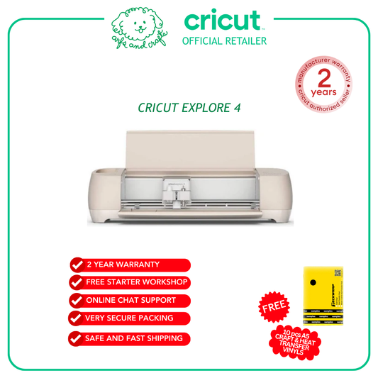 Cricut Explore 4 | The Next-Gen Cutting Machine For Stickers,Vinyls, Crafting and more