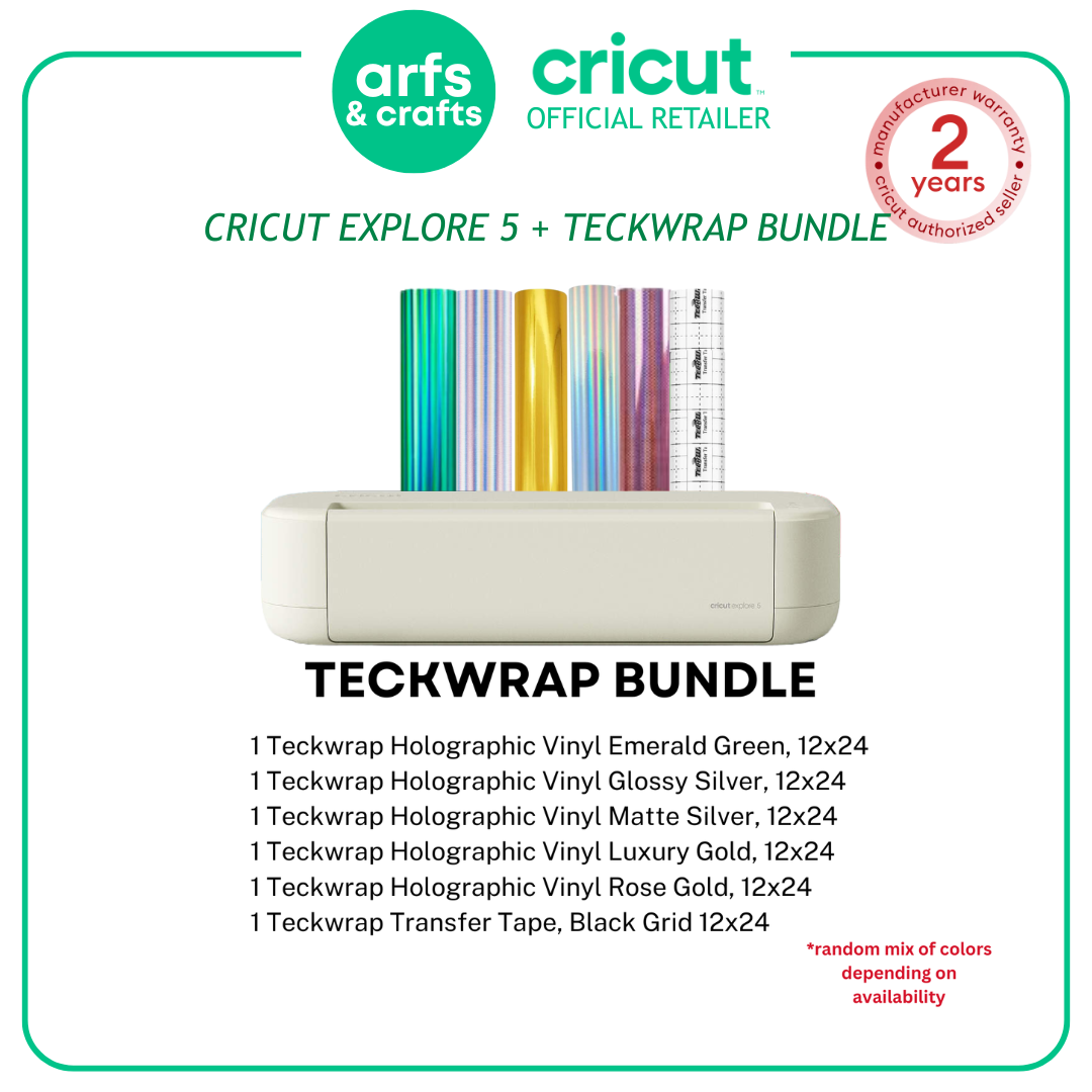 Cricut Explore 5 CREAM | Essential Bundle with 2 Year Warranty