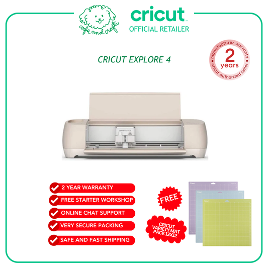 Cricut Explore 4 | The Next-Gen Cutting Machine For Stickers,Vinyls, Crafting and more