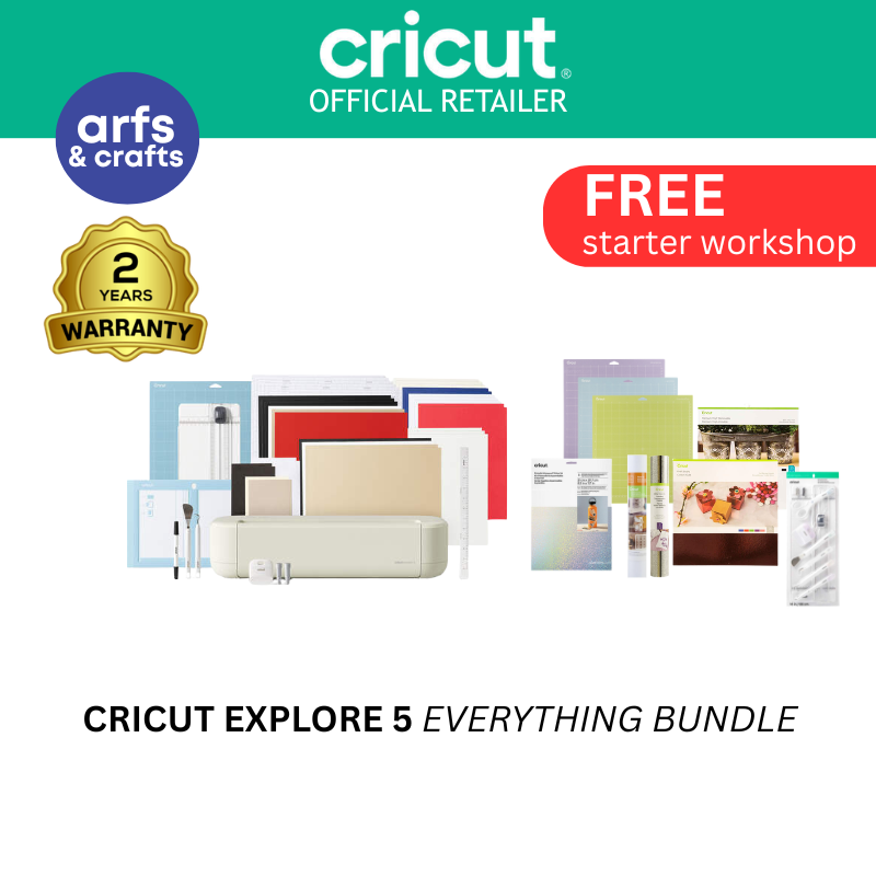 Pre Order Cricut Explore 5 CREAM | Essential Bundle with 2 Year Warranty