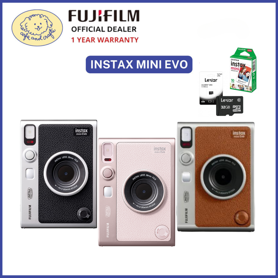 New FUJIFILM INSTAX MINI EVO Instant Film Camera Hydrid Digital Camera
