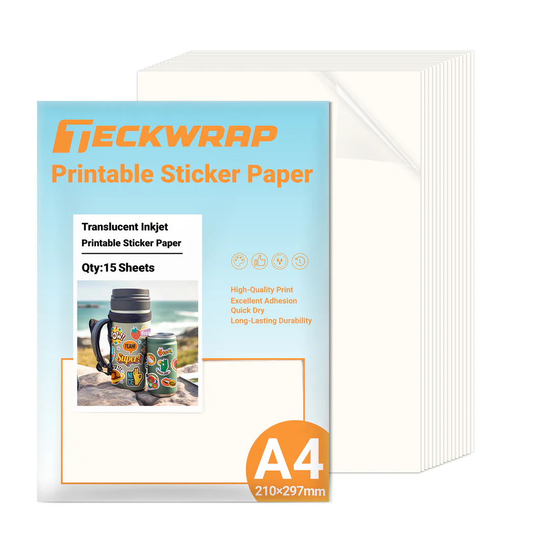 Inkjet Printable Sticker Paper 15 Sheets
