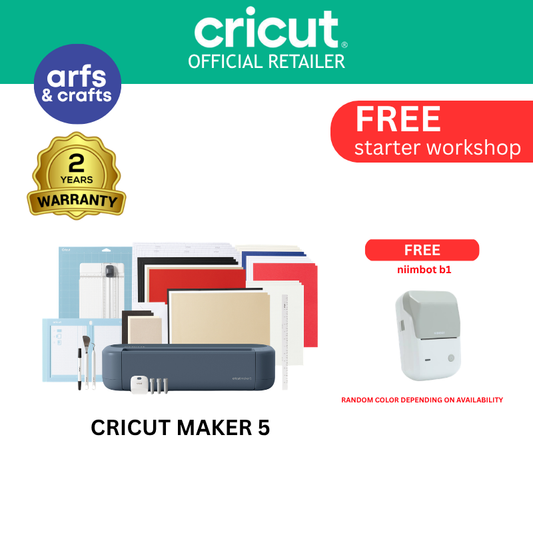 Cricut Maker 5 Smart Cutting Machine with Materials Bundle